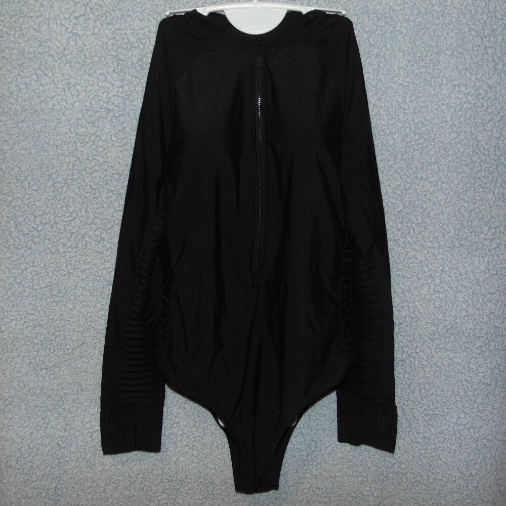Nova Black Long Sleeve Swimsuit XL
